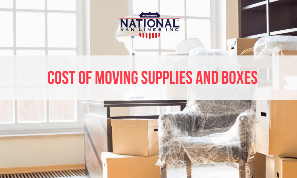 The Cost Of Moving Supplies and Boxes