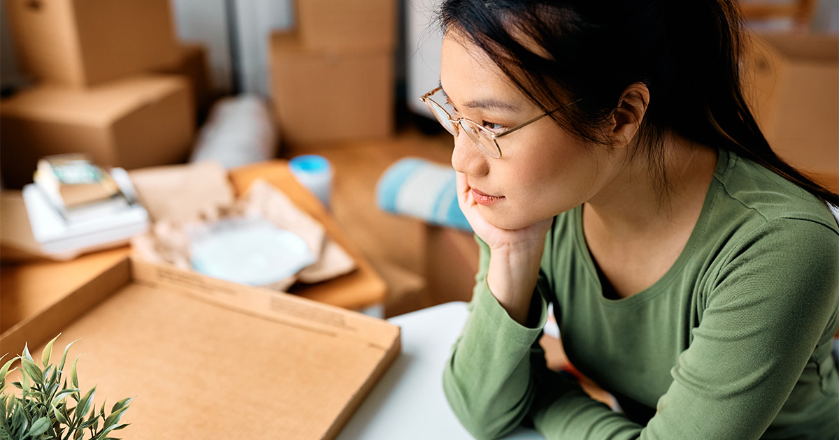 Lady concerned about moving