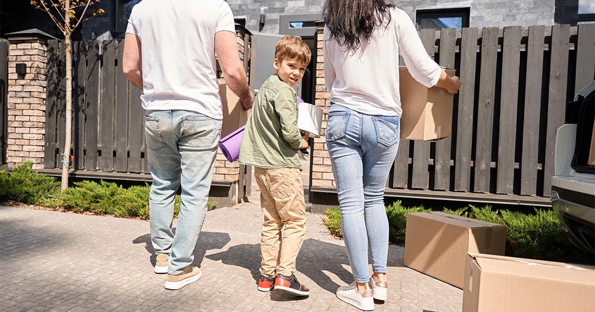 Child moving with parents